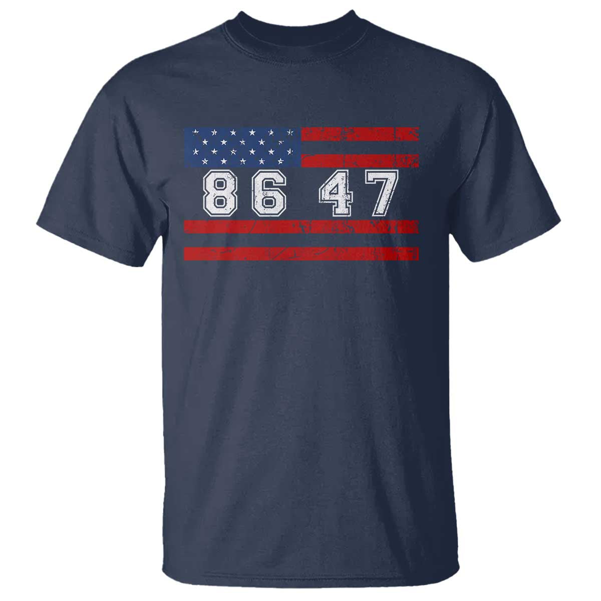 86 47 T Shirt Impeach 47th President US Flag 8647