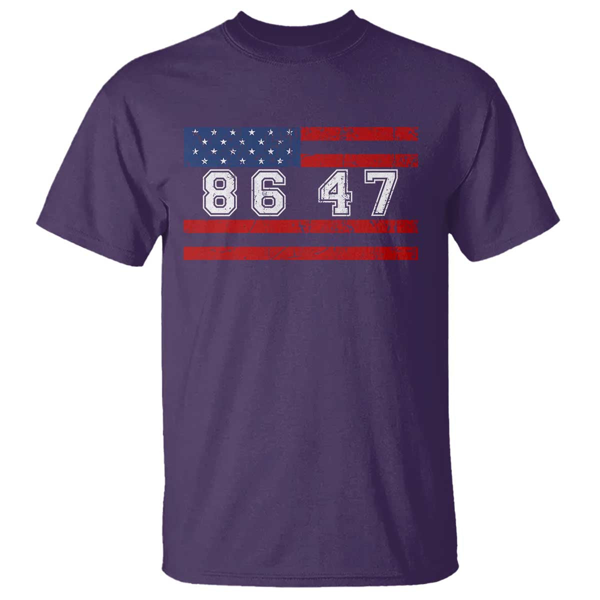 86 47 T Shirt Impeach 47th President US Flag 8647