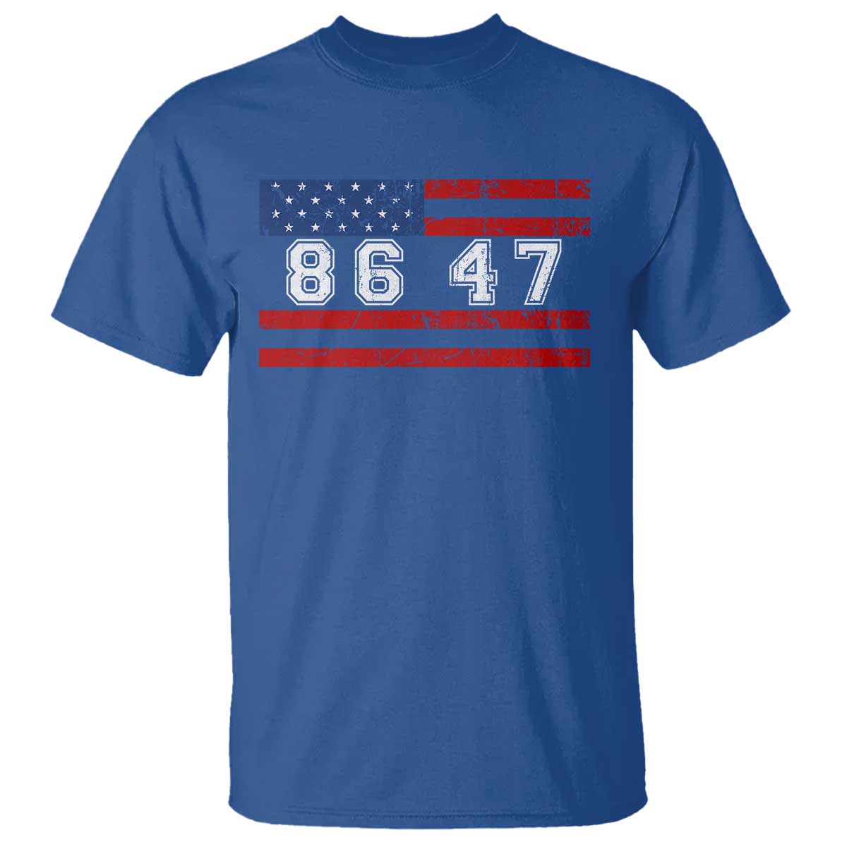 86 47 T Shirt Impeach 47th President US Flag 8647