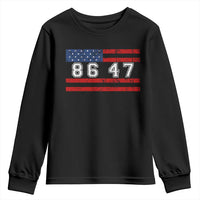 86 47 Youth Sweatshirt Impeach 47th President US Flag 8647