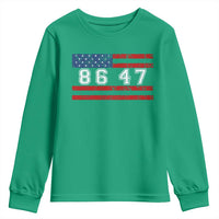 86 47 Youth Sweatshirt Impeach 47th President US Flag 8647