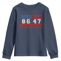 86 47 Youth Sweatshirt Impeach 47th President US Flag 8647