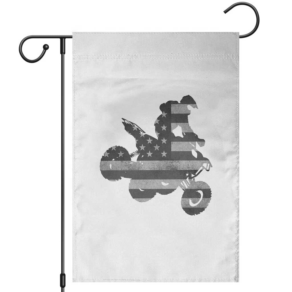 Cool ATV Garden Flag Quad 4 Wheeler ATV Riding American Flag - Wonder Print Shop