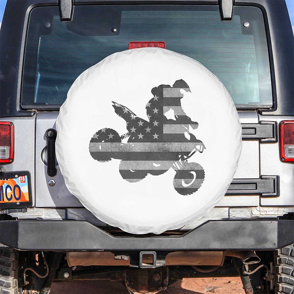 Cool ATV Spare Tire Cover Quad 4 Wheeler ATV Riding American Flag - Wonder Print Shop