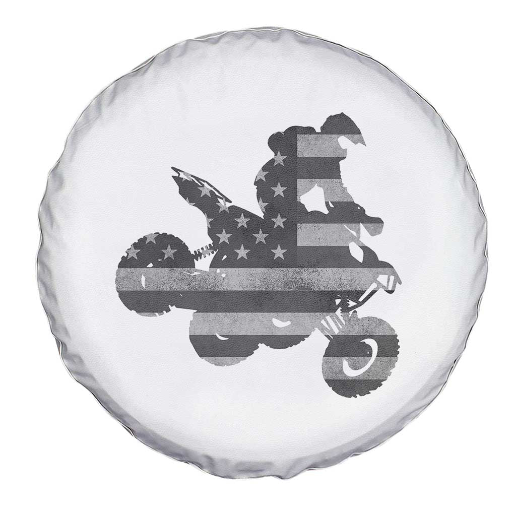Cool ATV Spare Tire Cover Quad 4 Wheeler ATV Riding American Flag - Wonder Print Shop
