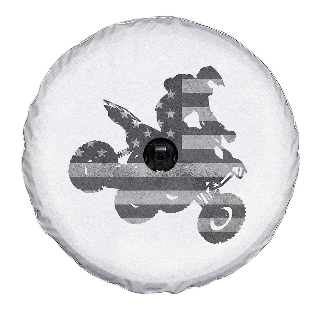 Cool ATV Spare Tire Cover Quad 4 Wheeler ATV Riding American Flag - Wonder Print Shop