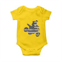 Cool ATV Baby Onesie Quad 4 Wheeler ATV Riding American Flag - Wonder Print Shop