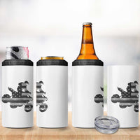 Cool ATV 4 in 1 Can Cooler Tumbler Quad 4 Wheeler ATV Riding American Flag - Wonder Print Shop