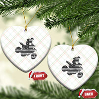 Cool ATV Ceramic Ornament Quad 4 Wheeler ATV Riding American Flag - Wonder Print Shop