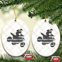 Cool ATV Ceramic Ornament Quad 4 Wheeler ATV Riding American Flag - Wonder Print Shop