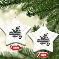 Cool ATV Ceramic Ornament Quad 4 Wheeler ATV Riding American Flag - Wonder Print Shop
