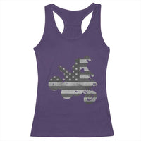 Cool ATV Racerback Tank Top Quad 4 Wheeler ATV Riding American Flag - Wonder Print Shop