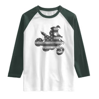 Cool ATV Raglan Shirt Quad 4 Wheeler ATV Riding American Flag - Wonder Print Shop