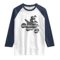 Cool ATV Raglan Shirt Quad 4 Wheeler ATV Riding American Flag - Wonder Print Shop