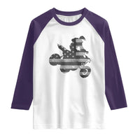 Cool ATV Raglan Shirt Quad 4 Wheeler ATV Riding American Flag - Wonder Print Shop