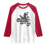 Cool ATV Raglan Shirt Quad 4 Wheeler ATV Riding American Flag - Wonder Print Shop