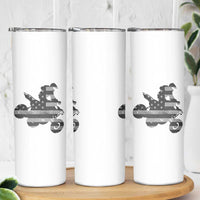 Cool ATV Skinny Tumbler Quad 4 Wheeler ATV Riding American Flag - Wonder Print Shop