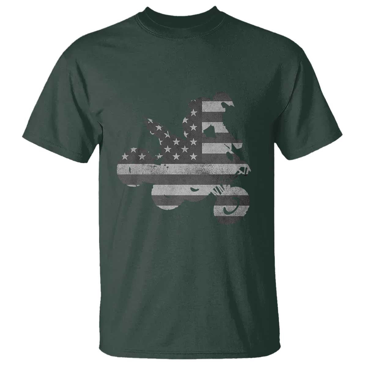 Cool ATV T Shirt Quad 4 Wheeler ATV Riding American Flag - Wonder Print Shop