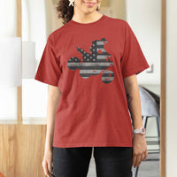 Cool ATV T Shirt For Women Quad 4 Wheeler ATV Riding American Flag - Wonder Print Shop