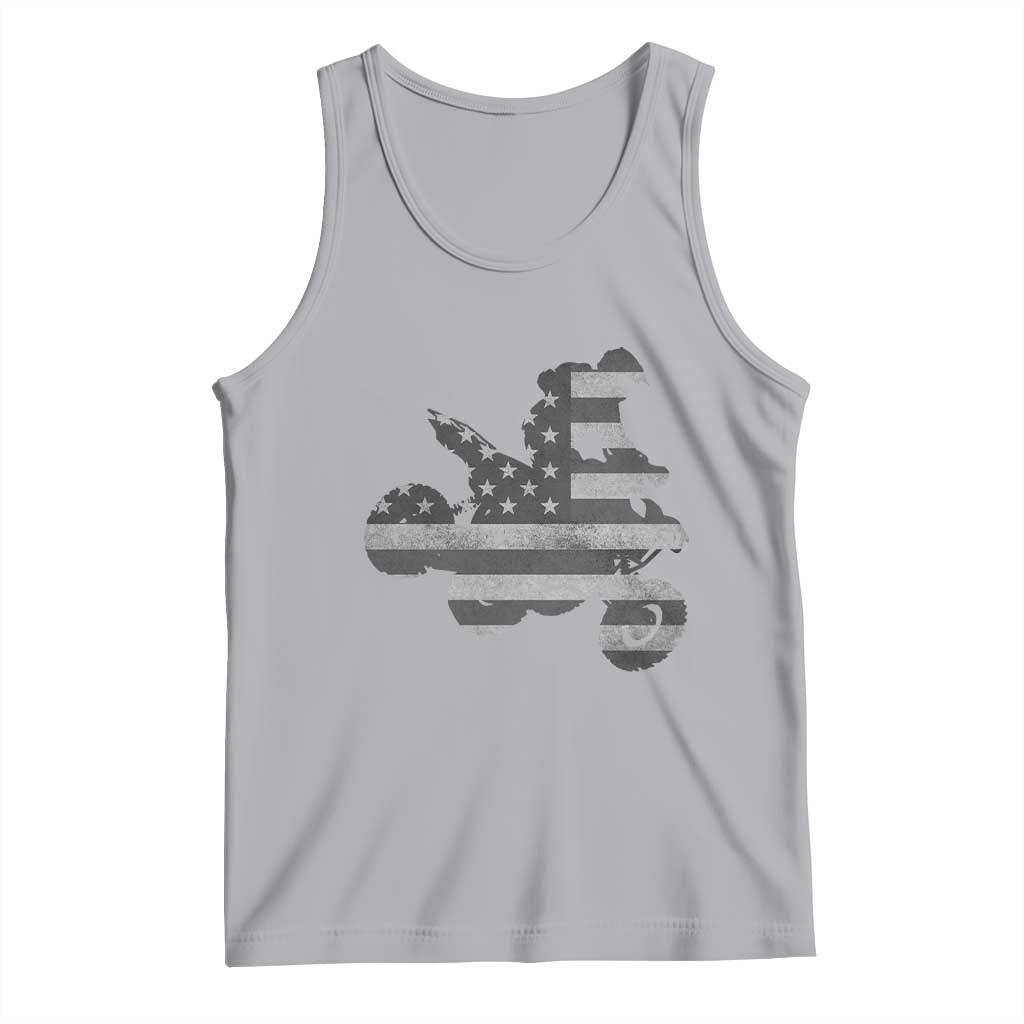 Cool ATV Tank Top Quad 4 Wheeler ATV Riding American Flag - Wonder Print Shop