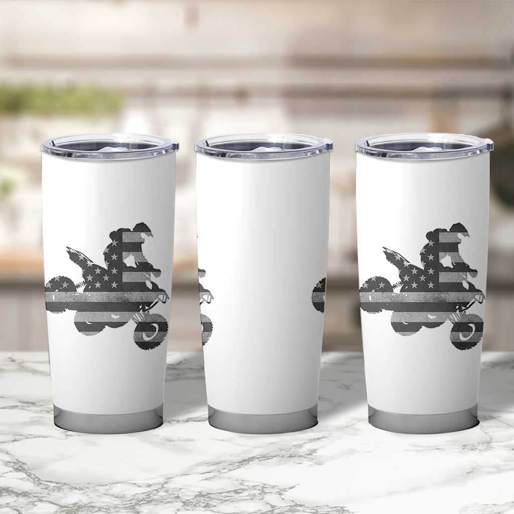 Cool ATV Tumbler Cup Quad 4 Wheeler ATV Riding American Flag - Wonder Print Shop