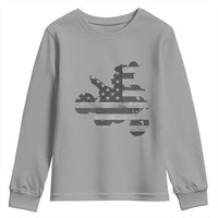 Cool ATV Youth Sweatshirt Quad 4 Wheeler ATV Riding American Flag - Wonder Print Shop