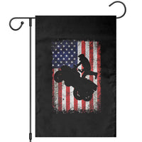 Cool ATV American Flag Garden Flag Retro Quad 4 Wheeler ATV Riding Quadrider Off Road - Wonder Print Shop