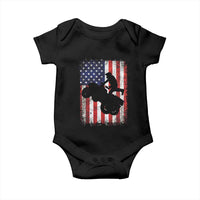 Cool ATV American Flag Baby Onesie Retro Quad 4 Wheeler ATV Riding Quadrider Off Road - Wonder Print Shop