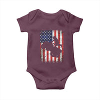 Cool ATV American Flag Baby Onesie Retro Quad 4 Wheeler ATV Riding Quadrider Off Road - Wonder Print Shop
