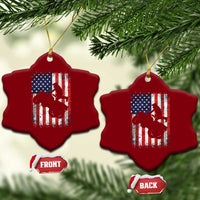 Cool ATV American Flag Ceramic Ornament Retro Quad 4 Wheeler ATV Riding Quadrider Off Road - Wonder Print Shop