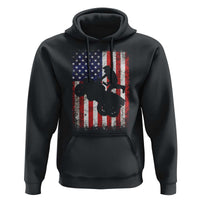 Cool ATV American Flag Hoodie Retro Quad 4 Wheeler ATV Riding Quadrider Off Road - Wonder Print Shop