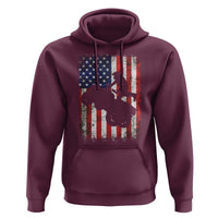 Cool ATV American Flag Hoodie Retro Quad 4 Wheeler ATV Riding Quadrider Off Road - Wonder Print Shop