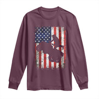 Cool ATV American Flag Long Sleeve Shirt Retro Quad 4 Wheeler ATV Riding Quadrider Off Road - Wonder Print Shop
