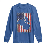 Cool ATV American Flag Long Sleeve Shirt Retro Quad 4 Wheeler ATV Riding Quadrider Off Road - Wonder Print Shop
