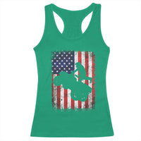 Cool ATV American Flag Racerback Tank Top Retro Quad 4 Wheeler ATV Riding Quadrider Off Road - Wonder Print Shop