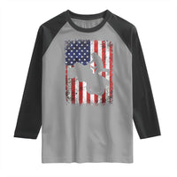 Cool ATV American Flag Raglan Shirt Retro Quad 4 Wheeler ATV Riding Quadrider Off Road - Wonder Print Shop