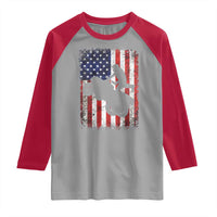 Cool ATV American Flag Raglan Shirt Retro Quad 4 Wheeler ATV Riding Quadrider Off Road - Wonder Print Shop