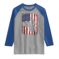Cool ATV American Flag Raglan Shirt Retro Quad 4 Wheeler ATV Riding Quadrider Off Road - Wonder Print Shop