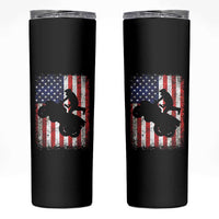 Cool ATV American Flag Skinny Tumbler Retro Quad 4 Wheeler ATV Riding Quadrider Off Road - Wonder Print Shop