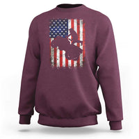 Cool ATV American Flag Sweatshirt Retro Quad 4 Wheeler ATV Riding Quadrider Off Road - Wonder Print Shop