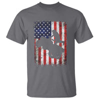 Cool ATV American Flag T Shirt Retro Quad 4 Wheeler ATV Riding Quadrider Off Road - Wonder Print Shop
