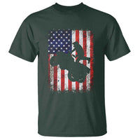 Cool ATV American Flag T Shirt Retro Quad 4 Wheeler ATV Riding Quadrider Off Road - Wonder Print Shop