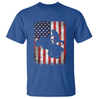 Cool ATV American Flag T Shirt Retro Quad 4 Wheeler ATV Riding Quadrider Off Road - Wonder Print Shop