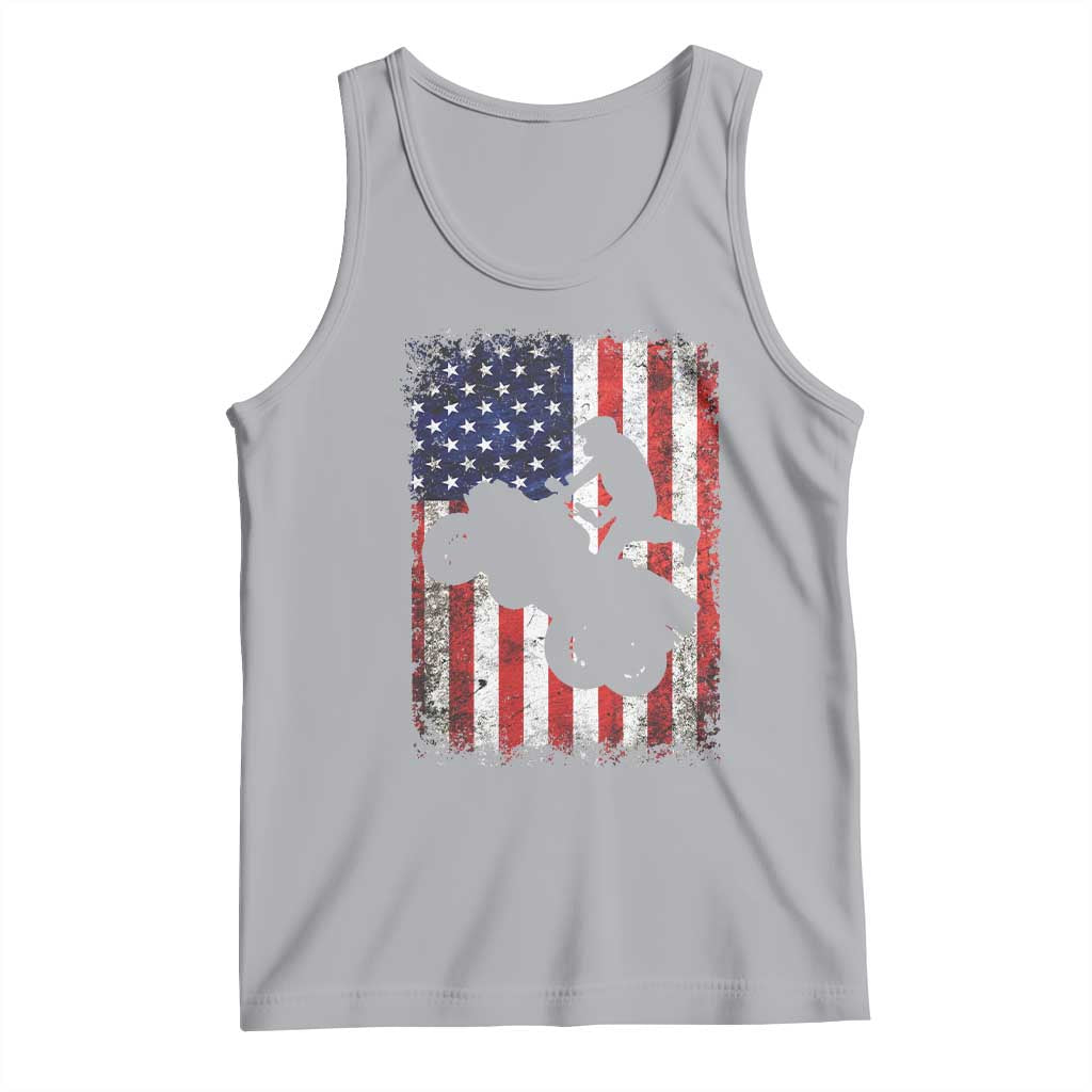 Cool ATV American Flag Tank Top Retro Quad 4 Wheeler ATV Riding Quadrider Off Road - Wonder Print Shop