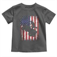 Cool ATV American Flag Toddler T Shirt Retro Quad 4 Wheeler ATV Riding Quadrider Off Road - Wonder Print Shop