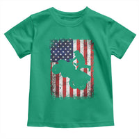 Cool ATV American Flag Toddler T Shirt Retro Quad 4 Wheeler ATV Riding Quadrider Off Road - Wonder Print Shop