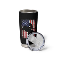 Cool ATV American Flag Tumbler Cup Retro Quad 4 Wheeler ATV Riding Quadrider Off Road - Wonder Print Shop