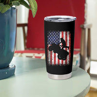 Cool ATV American Flag Tumbler Cup Retro Quad 4 Wheeler ATV Riding Quadrider Off Road - Wonder Print Shop
