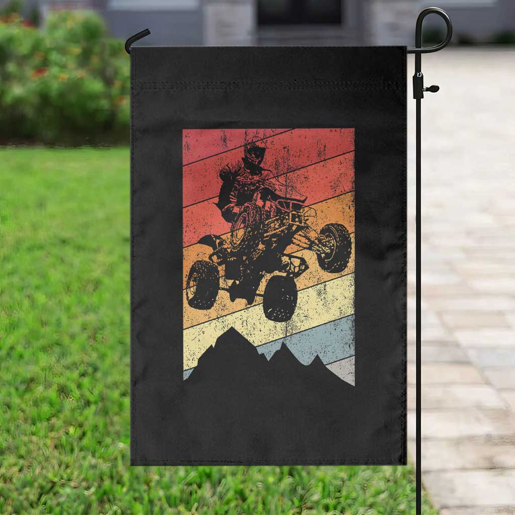 Vintage All-Terrain Vehicles Garden Flag Retro 4 Wheeler ATV Riding Quadrider - Wonder Print Shop