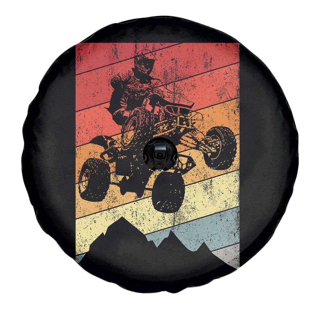Vintage All-Terrain Vehicles Spare Tire Cover Retro 4 Wheeler ATV Riding Quadrider - Wonder Print Shop